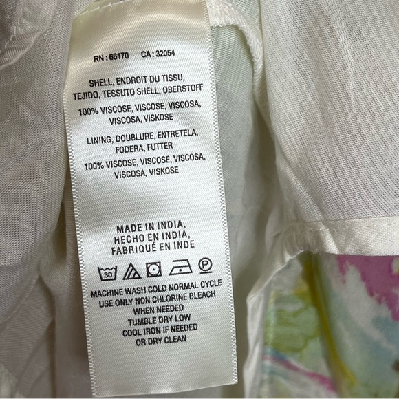 By Anthropologie Watercolor Maxi Dress Size 4 - Picture 12 of 14